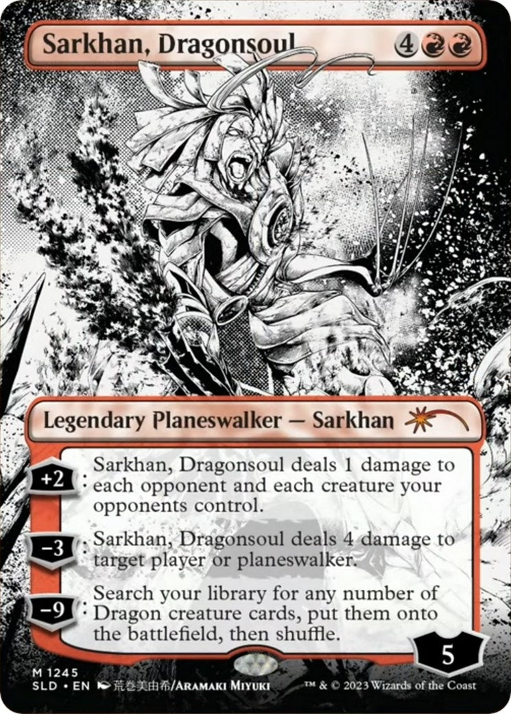 Image for Sarkhan, Dragonsoul (Borderless) (1245) (SLD) - Magic: The Gathering