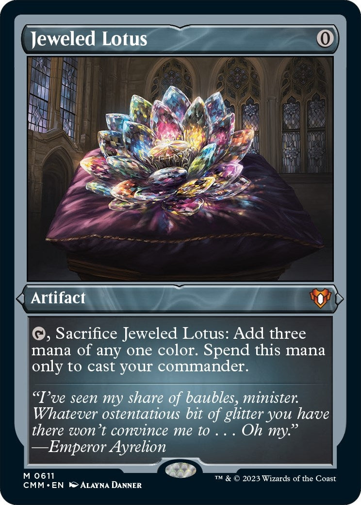 Image for Jeweled Lotus (Foil Etched) (611) (CMM) - Magic: The Gathering