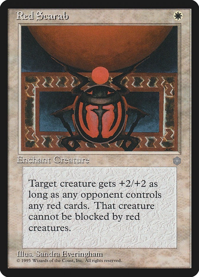 Image for Red Scarab (ICE) - Magic: The Gathering