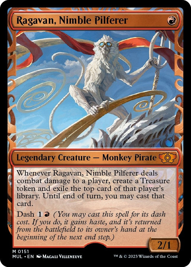 Image for Ragavan, Nimble Pilferer (Halo Foil) (151) (MUL) - Magic: The Gathering