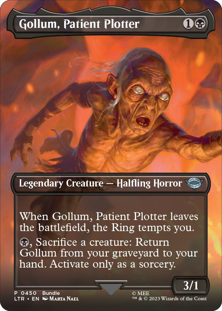 Image for Gollum, Patient Plotter (Borderless) (LTR Bundle) (450) (UMP) - Magic: The Gathering