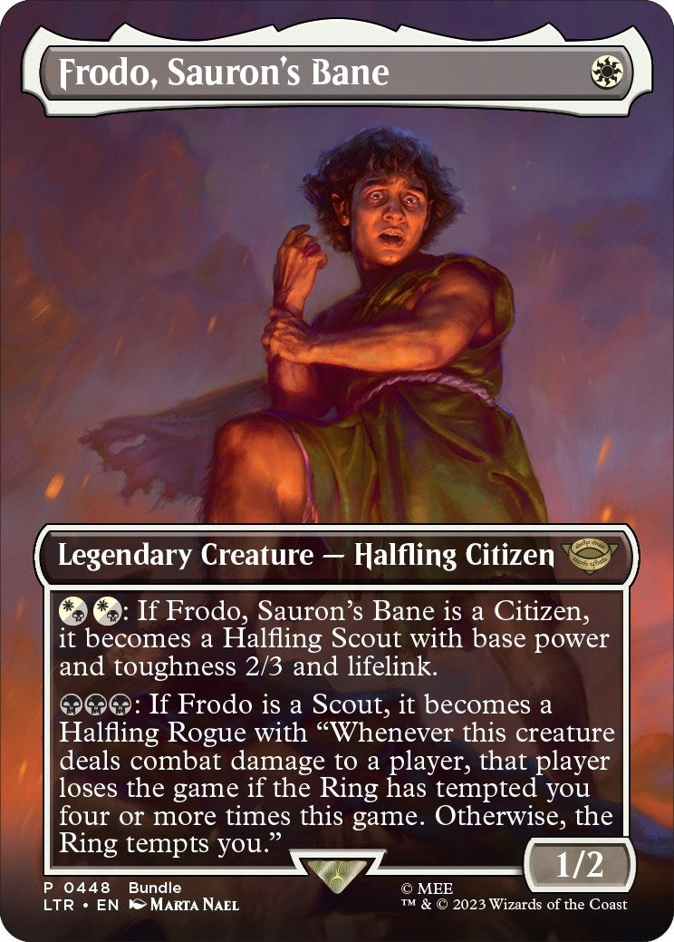 Image for Frodo, Sauron's Bane (Borderless) (LTR Bundle) (448) (UMP) - Magic: The Gathering