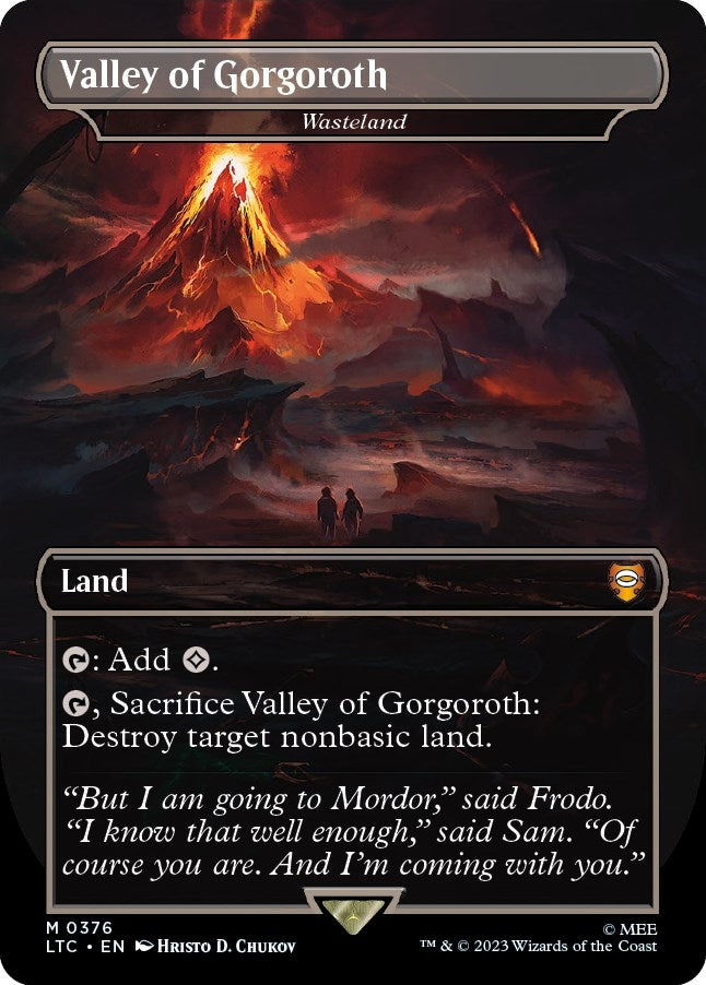 Image for Valley of Gorgoroth - Wasteland (Borderless) (376) (LTC) - Magic: The Gathering