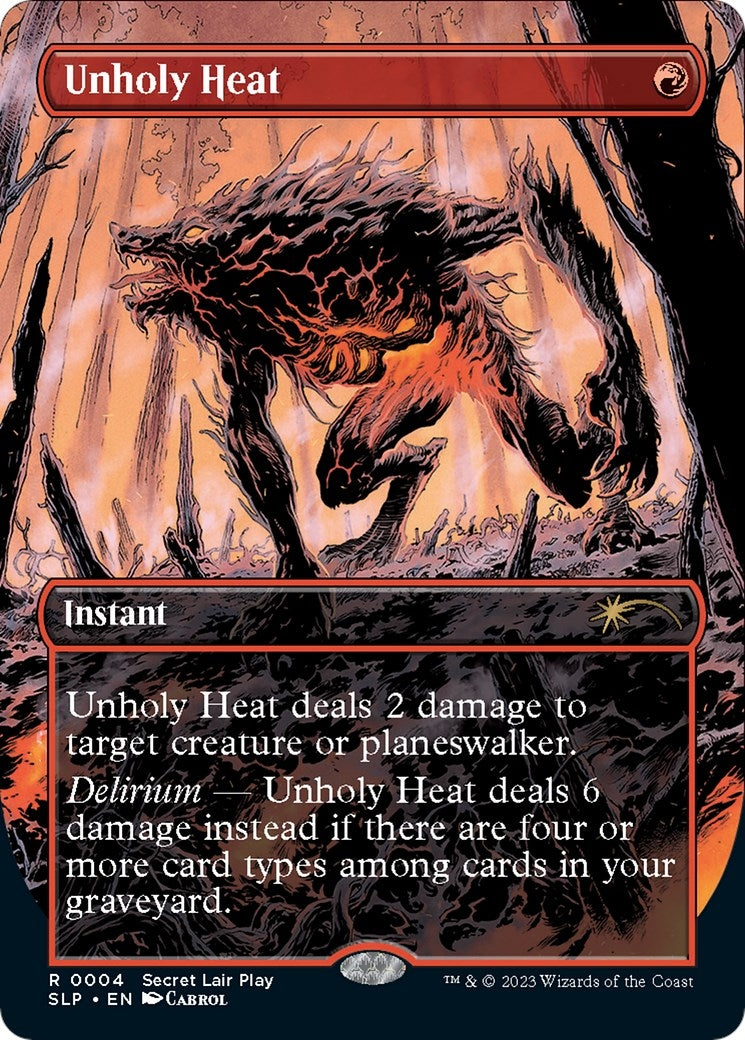 Image for Unholy Heat (4) (SLP) - Magic: The Gathering
