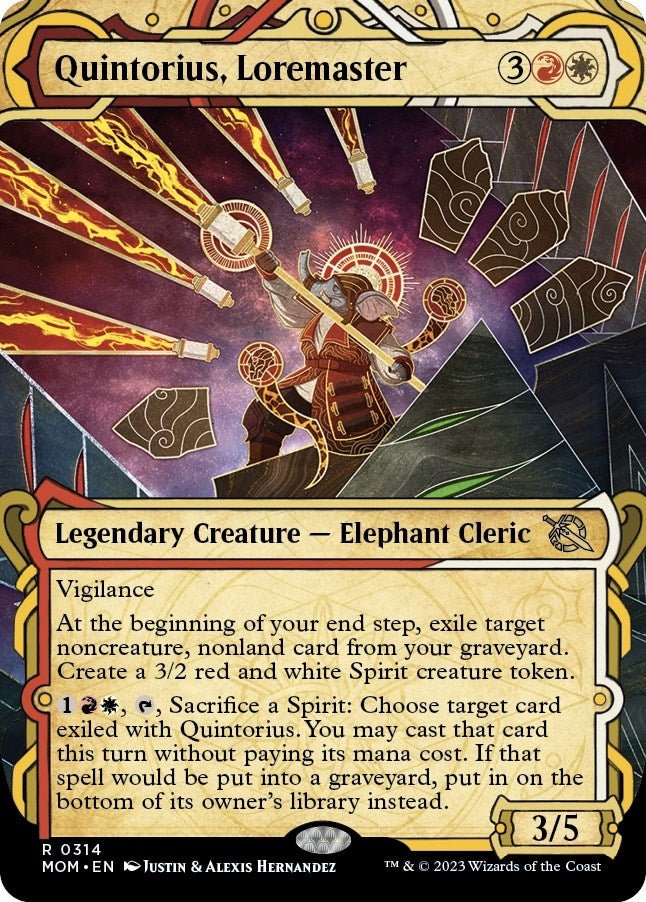Image for Quintorius, Loremaster (Showcase) (314) (MOM) - Magic: The Gathering