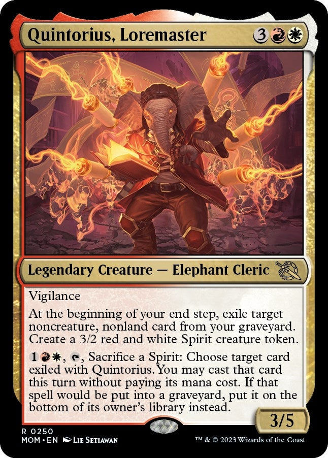 Image for Quintorius, Loremaster (250) (MOM) - Magic: The Gathering