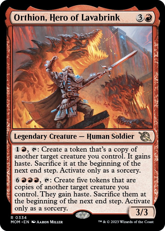 Image for Orthion, Hero of Lavabrink (334) (MOM) - Magic: The Gathering