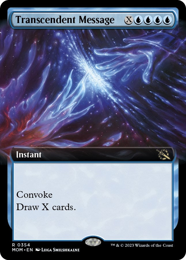 Image for Transcendent Message (Extended Art) (354) (MOM) - Magic: The Gathering