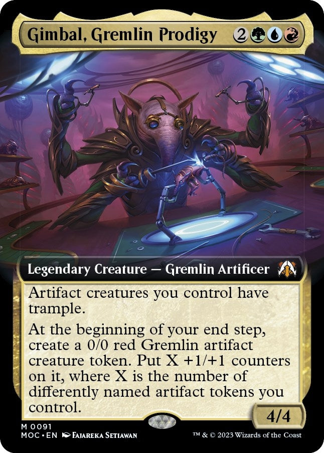 Image for Gimbal, Gremlin Prodigy (Extended Art) (91) (MOC) - Magic: The Gathering