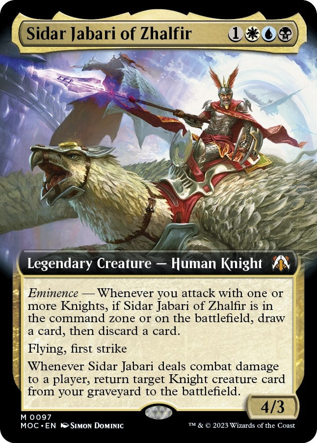 Sidar Jabari of Zhalfir (Extended Art) (97) (MOC)