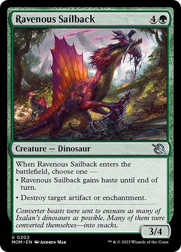 Image for Ravenous Sailback (202) (MOM) - Magic: The Gathering