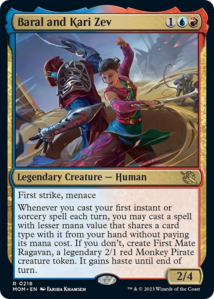 Image for Baral and Kari Zev (218) (MOM) - Magic: The Gathering