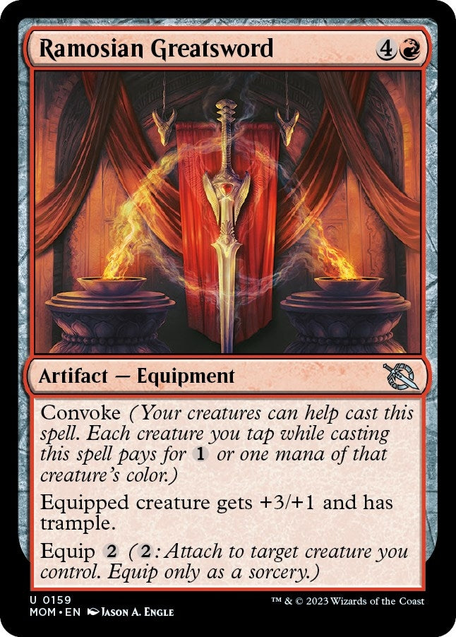 Image for Ramosian Greatsword (159) (MOM) - Magic: The Gathering