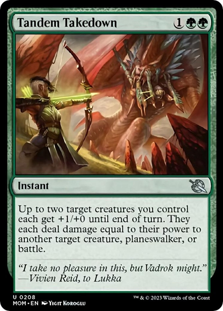 Image for Tandem Takedown (208) (MOM) - Magic: The Gathering