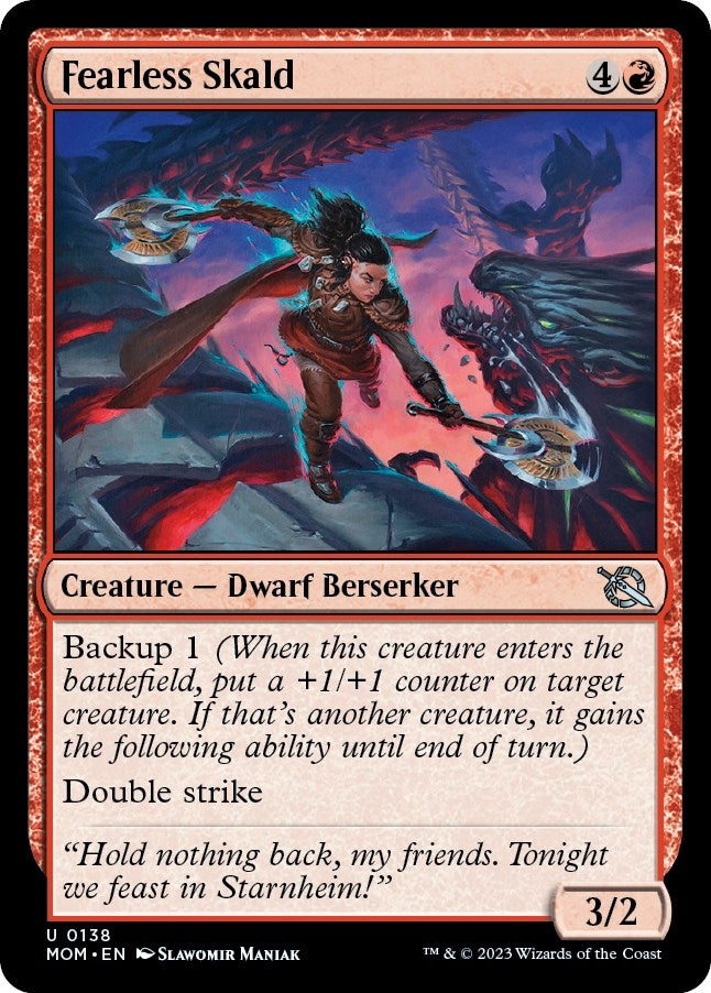 Image for Fearless Skald (138) (MOM) - Magic: The Gathering