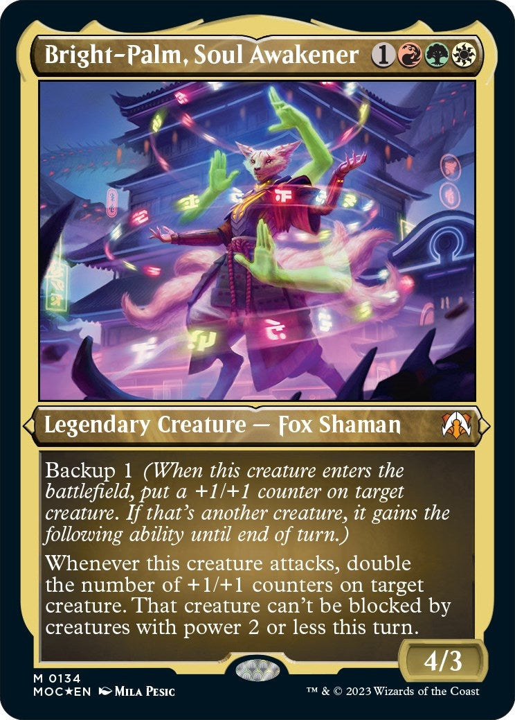 Image for Bright-Palm, Soul Awakener (Display Commander) - Thick Stock (134) (MOC) - Magic: The Gathering