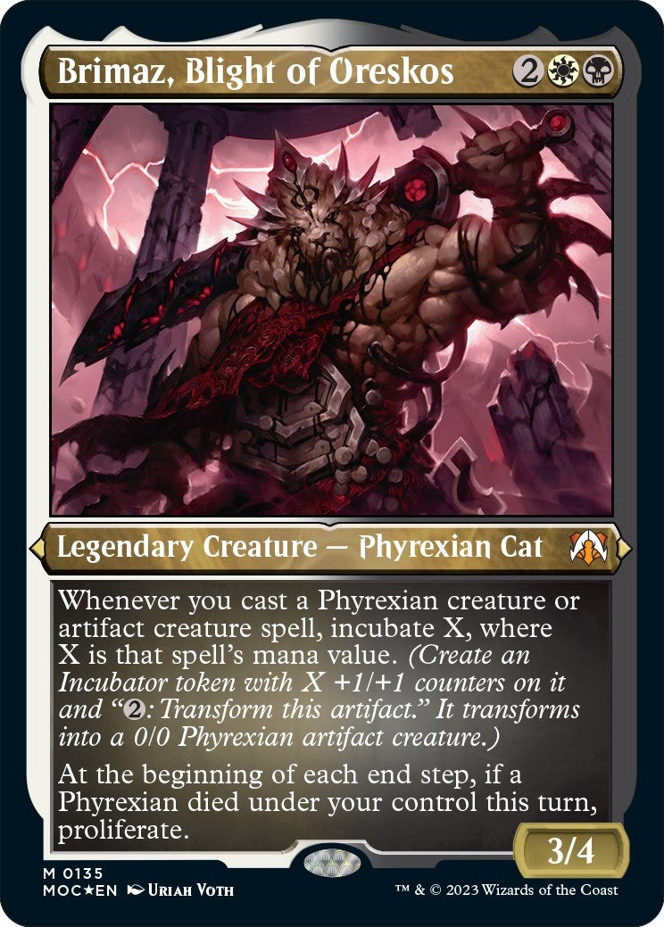 Image for Brimaz, Blight of Oreskos (Display Commander) - Thick Stock (135) (MOC) - Magic: The Gathering