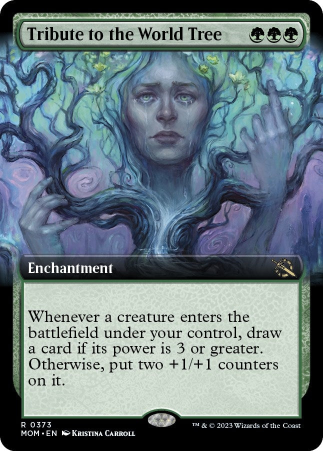 Image for Tribute to the World Tree (Extended Art) (373) (MOM) - Magic: The Gathering