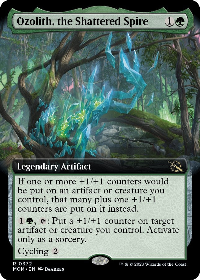 Image for Ozolith, the Shattered Spire (Extended Art) (372) (MOM) - Magic: The Gathering
