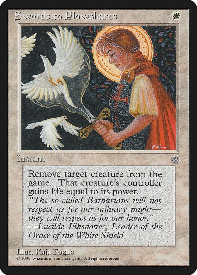 Image for Swords to Plowshares (ICE) - Magic: The Gathering