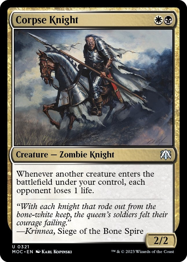Image for Corpse Knight (321) (MOC) - Magic: The Gathering