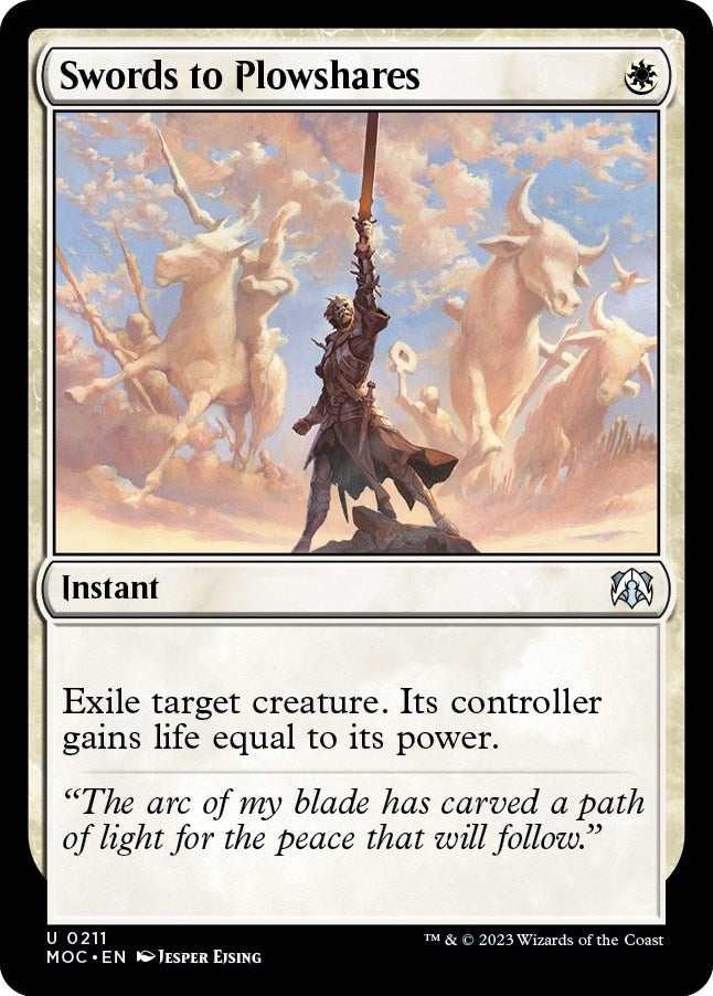 Image for Swords to Plowshares (211) (MOC) - Magic: The Gathering