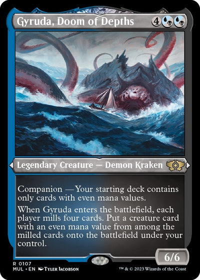 Gyruda, Doom of Depths (Foil Etched) (107) (MUL)