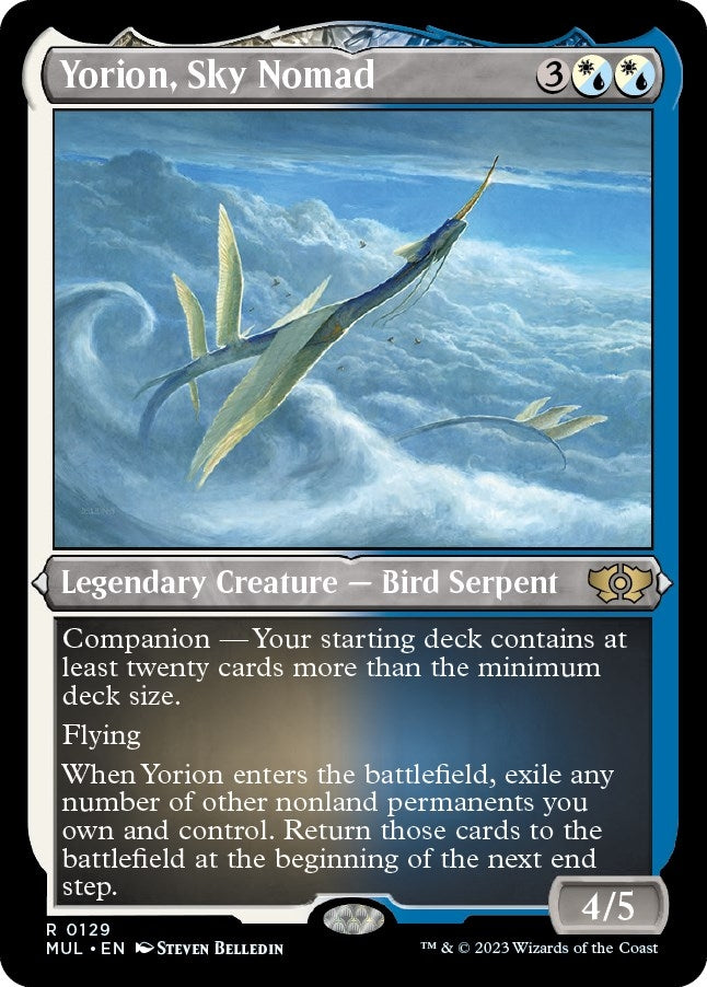 Image for Yorion, Sky Nomad (Foil Etched) (129) (MUL) - Magic: The Gathering