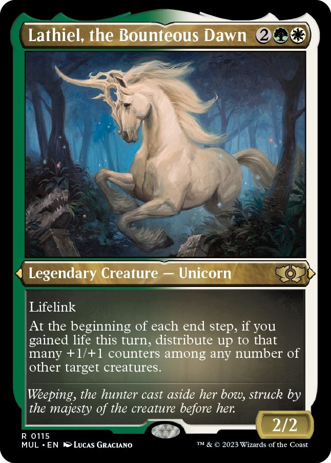 Image for Lathiel, the Bounteous Dawn (Foil Etched) (115) (MUL) - Magic: The Gathering