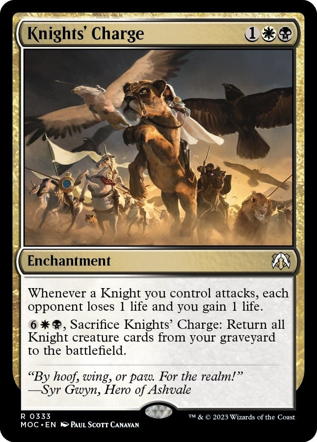 Image for Knights' Charge (333) (MOC) - Magic: The Gathering