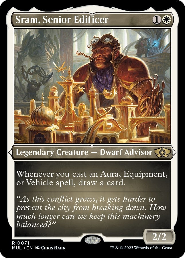Image for Sram, Senior Edificer (Foil Etched) (71) (MUL) - Magic: The Gathering