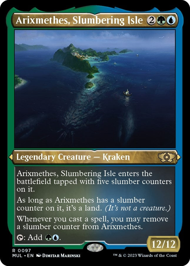 Image for Arixmethes, Slumbering Isle (Foil Etched) (97) (MUL) - Magic: The Gathering