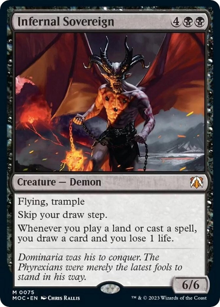 Image for Infernal Sovereign (75) (MOC) - Magic: The Gathering