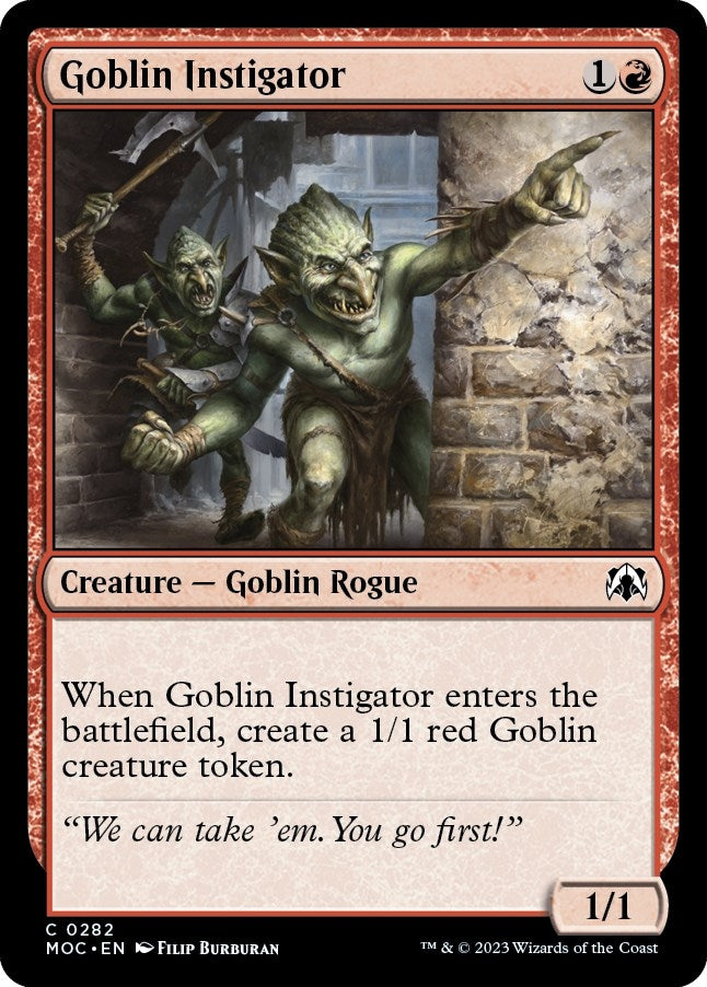 Image for Goblin Instigator (282) (MOC) - Magic: The Gathering