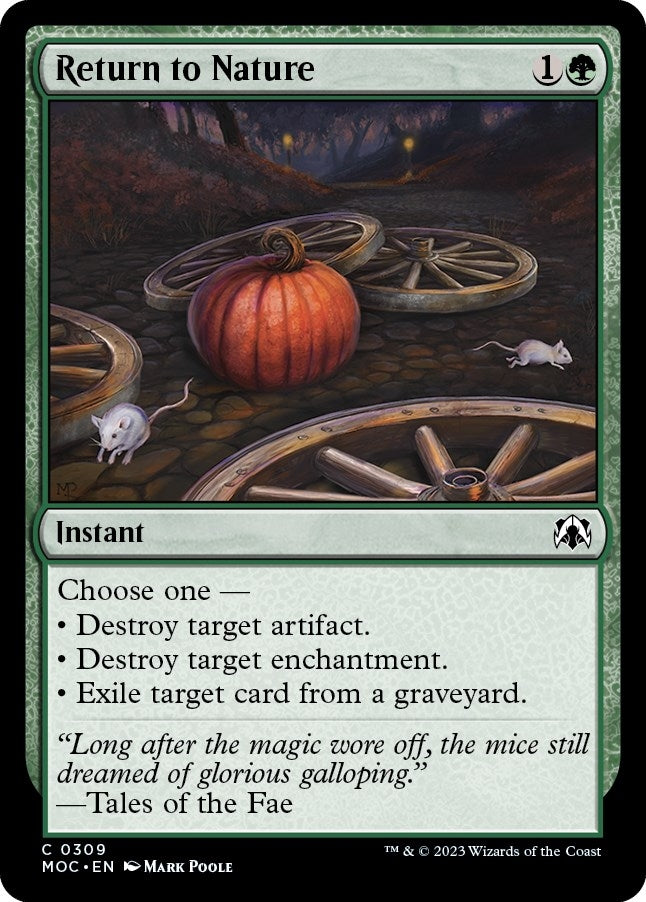 Image for Return to Nature (309) (MOC) - Magic: The Gathering