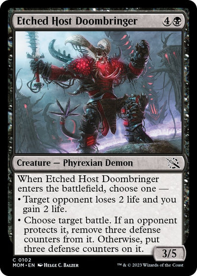 Etched Host Doombringer (102) (MOM)