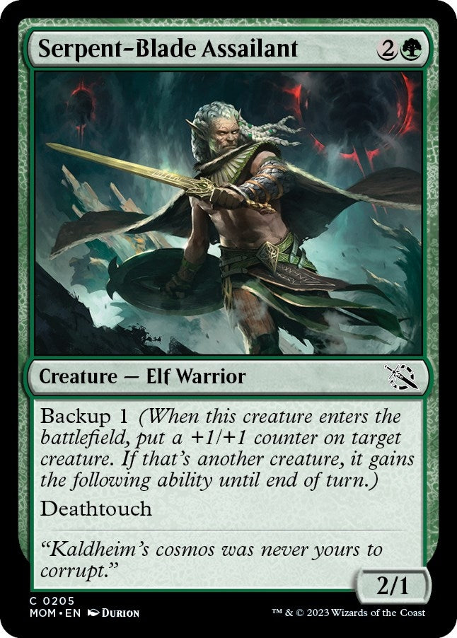 Image for Serpent-Blade Assailant (205) (MOM) - Magic: The Gathering