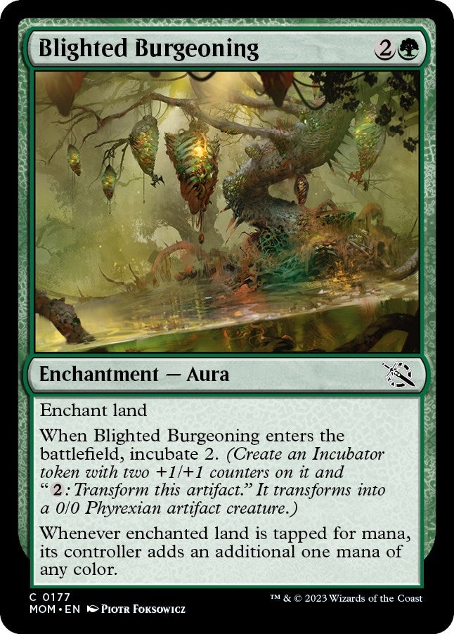 Image for Blighted Burgeoning (177) (MOM) - Magic: The Gathering