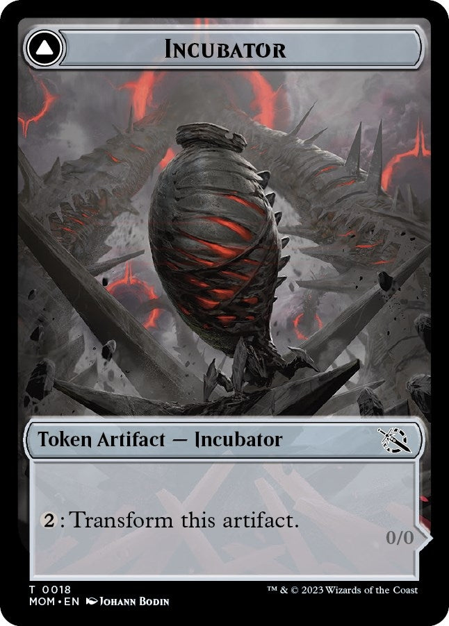 Image for Incubator (0018) // Phyrexian (0018) Double-Sided Token (18) (MOM) - Magic: The Gathering