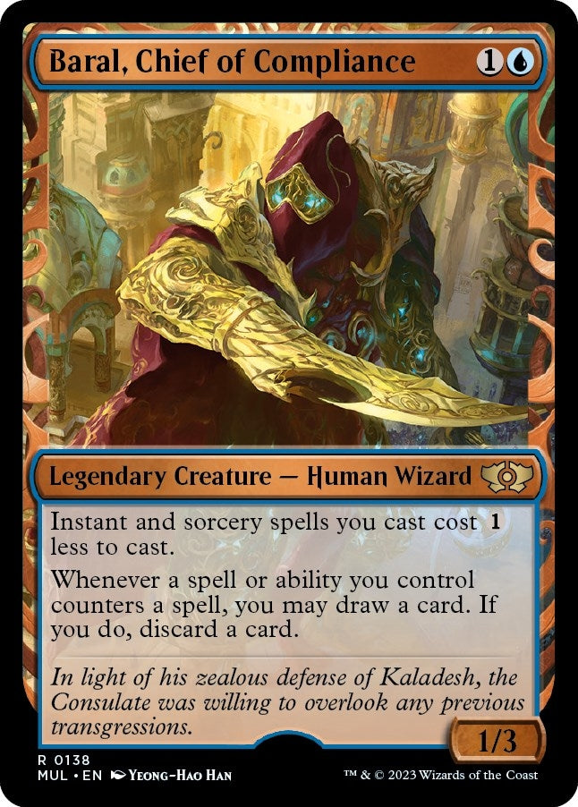 Image for Baral, Chief of Compliance (Halo Foil) (138) (MUL) - Magic: The Gathering