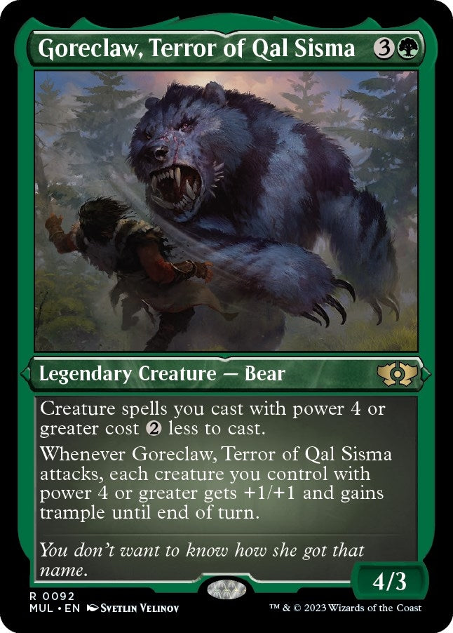 Image for Goreclaw, Terror of Qal Sisma (Foil Etched) (92) (MUL) - Magic: The Gathering