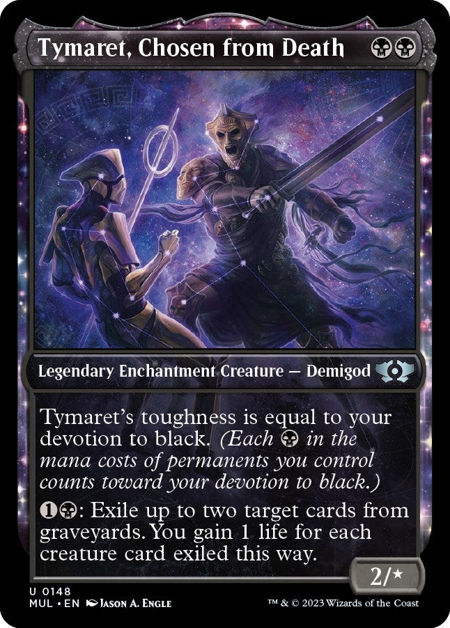 Image for Tymaret, Chosen from Death (Halo Foil) (148) (MUL) - Magic: The Gathering