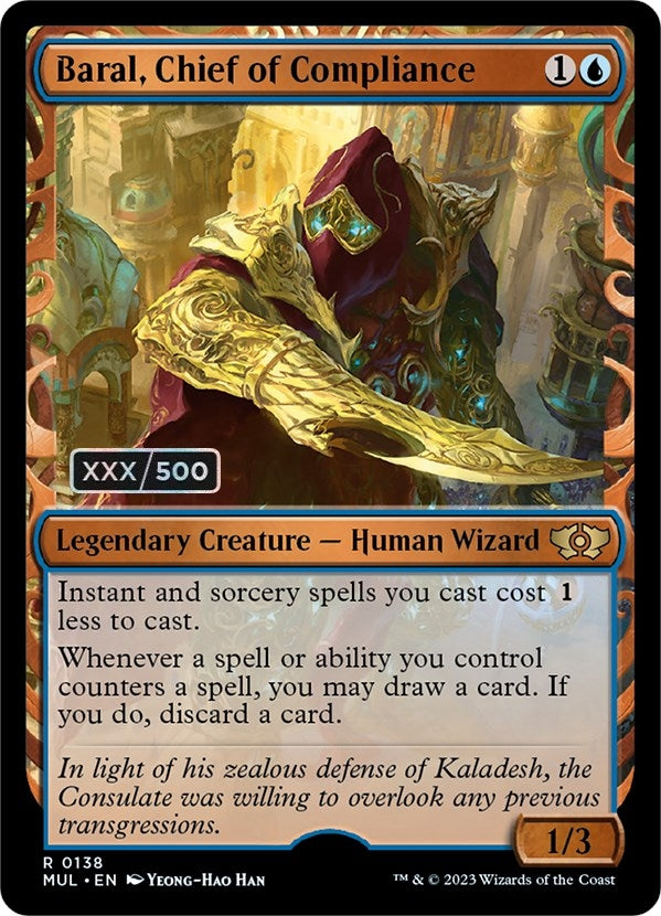 Image for Baral, Chief of Compliance (Serial Numbered) (138) (MUL) - Magic: The Gathering