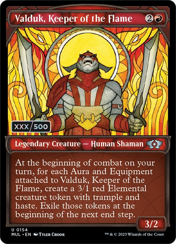 Image for Valduk, Keeper of the Flame (Serial Numbered) (154) (MUL) - Magic: The Gathering