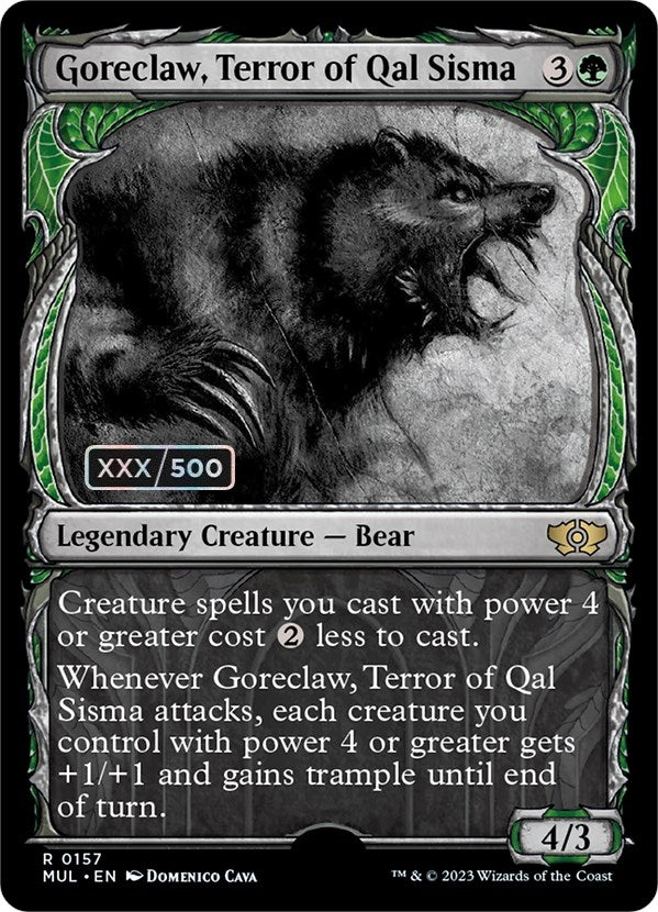 Image for Goreclaw, Terror of Qal Sisma (Serial Numbered) (157) (MUL) - Magic: The Gathering