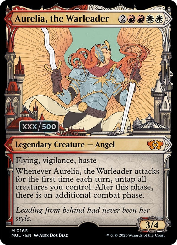 Image for Aurelia, the Warleader (Serial Numbered) (165) (MUL) - Magic: The Gathering