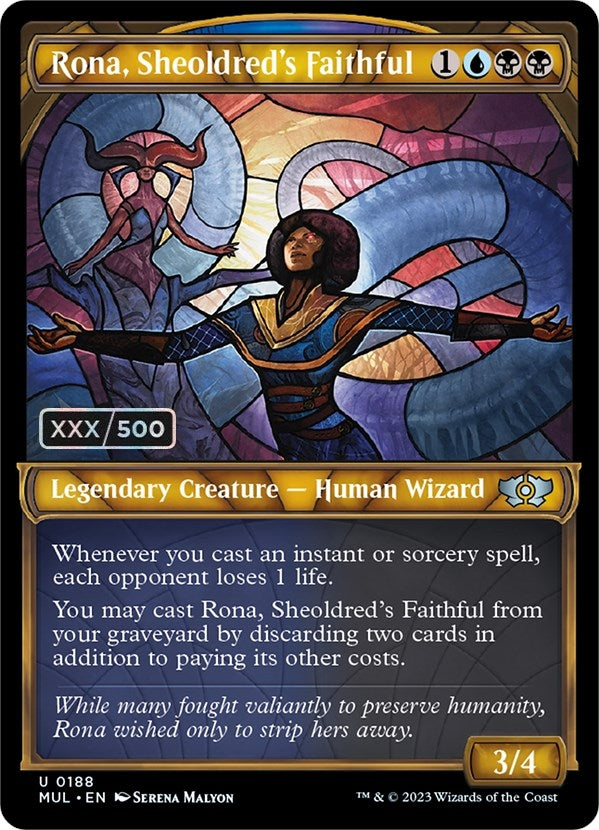 Image for Rona, Sheoldred's Faithful (Serial Numbered) (188) (MUL) - Magic: The Gathering