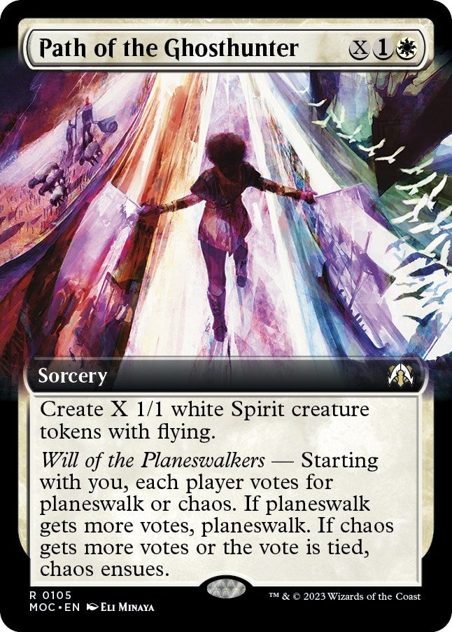 Image for Path of the Ghosthunter (Extended Art) (105) (MOC) - Magic: The Gathering