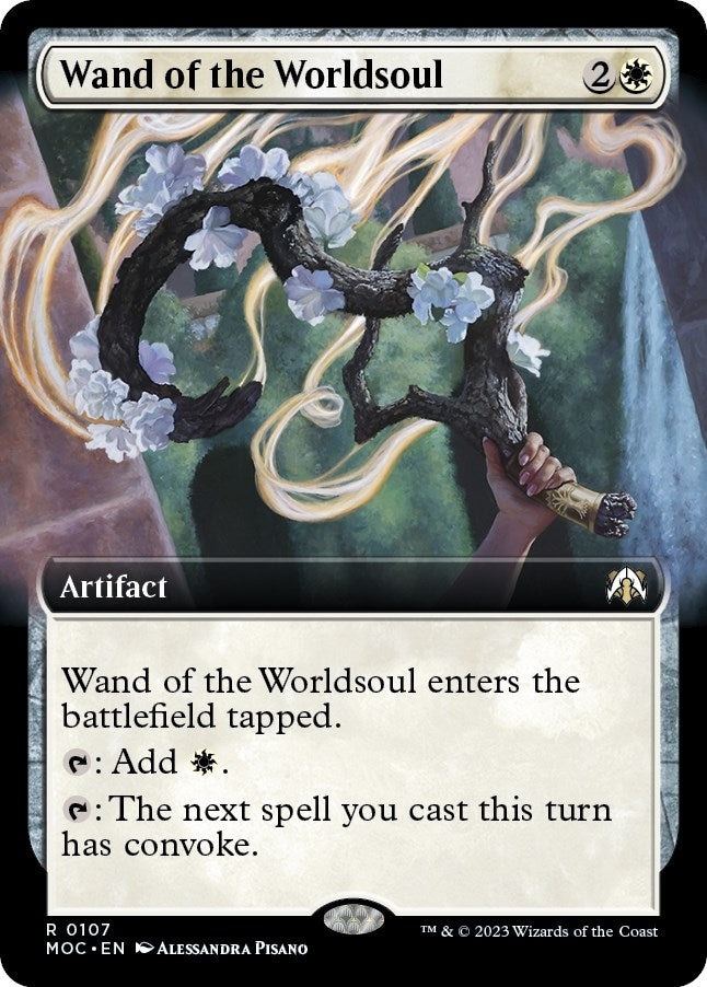 Image for Wand of the Worldsoul (Extended Art) (107) (MOC) - Magic: The Gathering