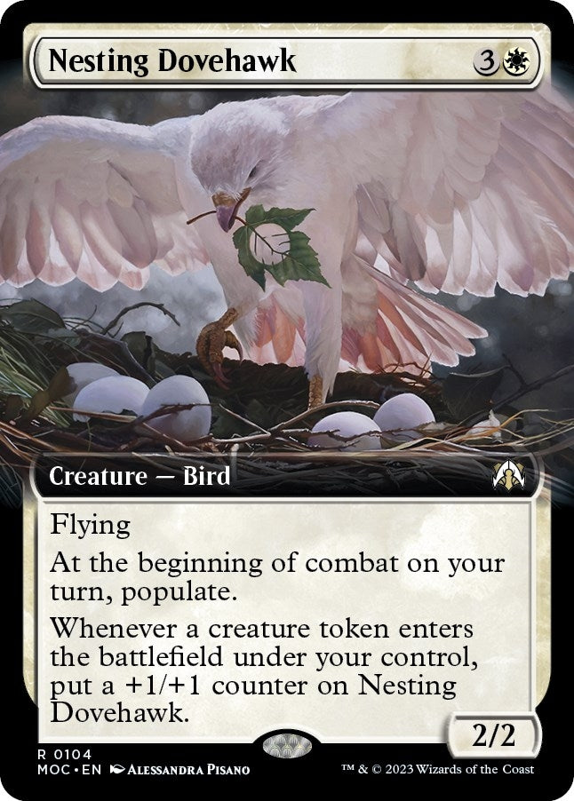 Image for Nesting Dovehawk (Extended Art) (104) (MOC) - Magic: The Gathering